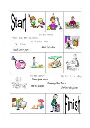 English Worksheet: Chores