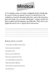 Movie worksheet: Mindscape