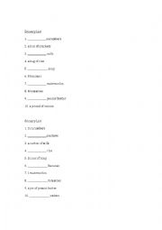 English Worksheet: How much/ how many grocery list