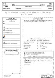 English Worksheet: All about me