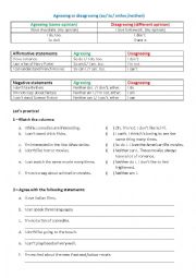 English Worksheet: Agreeing and disagreeing (so, too, neither, either)
