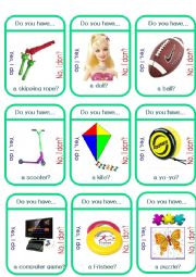 English Worksheet: Toys go fish