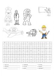 English Worksheet: occupations