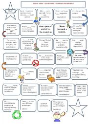 English Worksheet: Modal verbs- Boar game