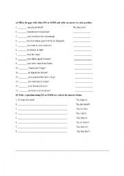 English Worksheet: Do/Does worksheet