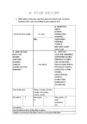 English Worksheet: A Film Review