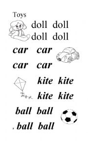English Worksheet: Toys 