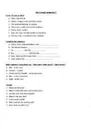 English Worksheet: The Goonies part 4