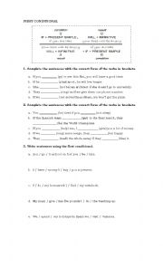 English Worksheet: first conditional