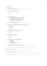 Maleficent (movie) worksheet