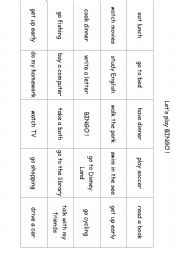 verb BINGO!