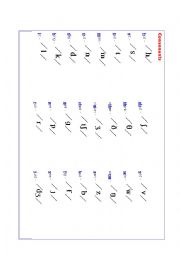 consonants and vowels