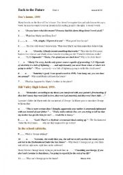 Back to the Future: Question sheet - part 4