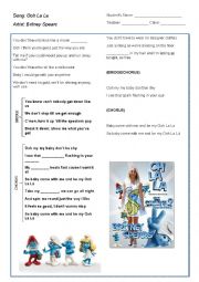 English Worksheet: Ooh La La (Britney Spears Song)