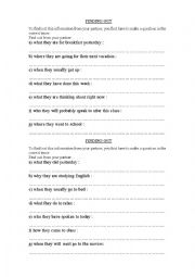 English Worksheet: Ask your classmate(s)