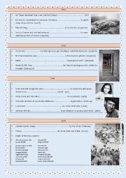 English Worksheet: THE HOLOCAUST - TIMELINE - 3