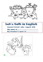 English Worksheet: Copybook  Cover