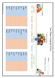 Past Tense Irregular Verbs