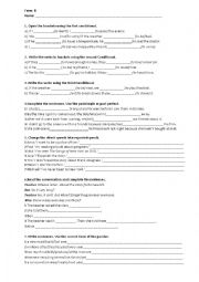 English Worksheet: FINAL TEST FOR THE 8th GRADE PUPILS / SOLUTIONS PRE - INTERMEDIATE/