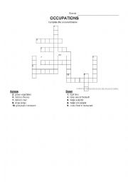 English Worksheet: occupation