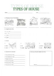 English Worksheet: TYPES OF HABITATS