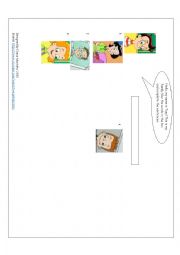 English Worksheet: Family members: Gogos adventures