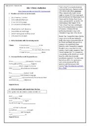 English Worksheet: Song activity