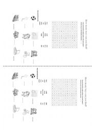 English Worksheet: Toys Word Search