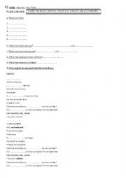 English Worksheet: Song Superstar