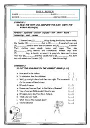 English Worksheet: Review 