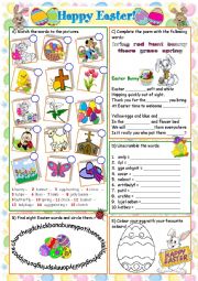 English Worksheet: HAPPY EASTER!!!