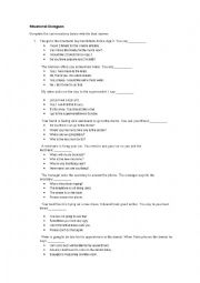 English Worksheet: Situation quiz