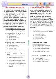 English Worksheet: WORKSHEET FOR READING 3