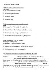 English Worksheet: The passive: present simple