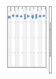 English Worksheet: Shapes