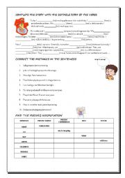 English Worksheet: Revision of Tenses