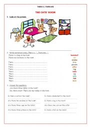 English Worksheet: There is / there are