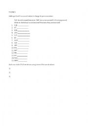 English Worksheet: The magic E