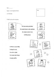 English Worksheet: Jobs and descriptions