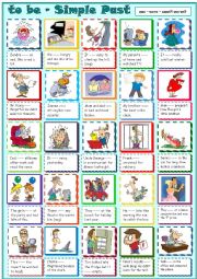 English Worksheet: to be - Simple Past