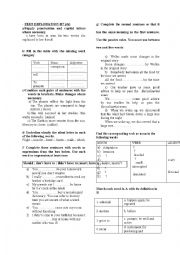 English Worksheet: summary of Astronomy and the solar system