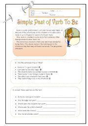 English Worksheet: past simple