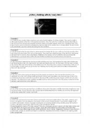 English Worksheet: ( cyber ) bullying scenarios