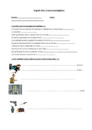 English Worksheet: Crime 