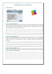 English Worksheet: MAKING CONNECTIONS