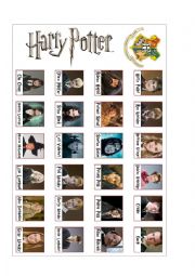 English Worksheet: Guess the Character - Harry Potter