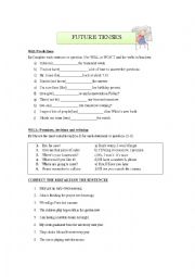 English Worksheet: Future and Requests!