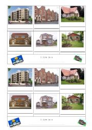 English Worksheet: Types of dwelling