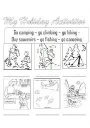 English Worksheet: Be going to / Holiday Activities 