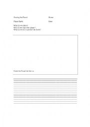 English Worksheet: Planet Earth